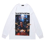 Men Long Sleeve Shirt Gothic Style Printed Sweater Men's and Women's Hip Hop Retro Long Sleeve T-shirt