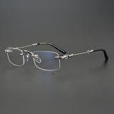 CHH Chrome Hearts Glasses Frameless Glasses Frame Vintage Ultra Light Myopia Glasses Frame