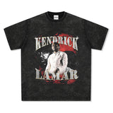 Kendrick Lamar T Shirts Homage Kendrick Lamar Loose Cotton Short Sleeves