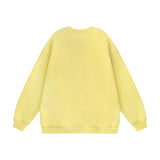 Men Hoodie Bread Burger Print round Neck Pullover Top Autumn and Winter