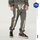 Kapital Pants Autumn and Winter Skeleton Pingtian Hehong Loose Terry Beam Feet Trousers Sweatpants