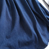 Women T-shirt Spring and Autumn Leisure Loose Denim Shirt Long Sleeve Top
