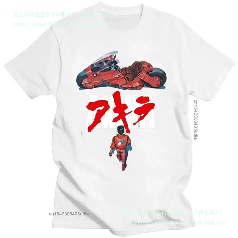 Japanese Akira Synthwave T-Shirt Short Sleeve Spring Fun