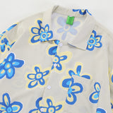 Men Long Sleeved T Shirt Printed Full Printed Long Sleeve Shirt Men's Casual Loose Pattern Spring and Autumn