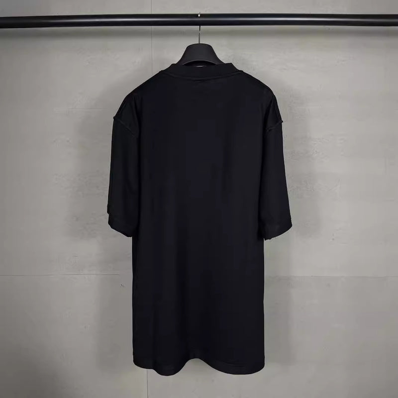 Men T-shirts Letter Printed Short Sleeve T-Shirt Loose Casual