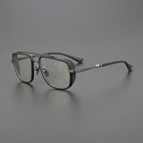 CHH Chrome Hearts Glasses Double Beam Big Face Titanium Frame Myopia Glasses Frame