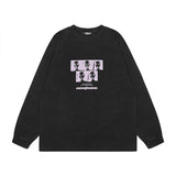 Men Long Sleeve Shirt Washed Old Long Sleeve Bottoming T-shirt for Men and Women