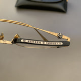 CHH Chrome Hearts Glasses Ultra-light pure titanium silver half-frame myopia glasses frame