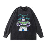 Men Long Sleeve Shirt Printed Distressed Bottoming Long Sleeve T-shirt Men and Women