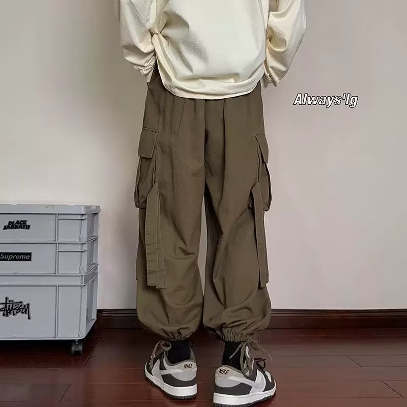 Men Sweatpants Overalls Men's Loose Spring and Autumn Fashion Brand High Street Men's Casual