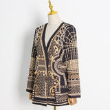 Frankie Shop Hourglass Blazer Vintage Bubble Beads Women's Printed Wear Coat