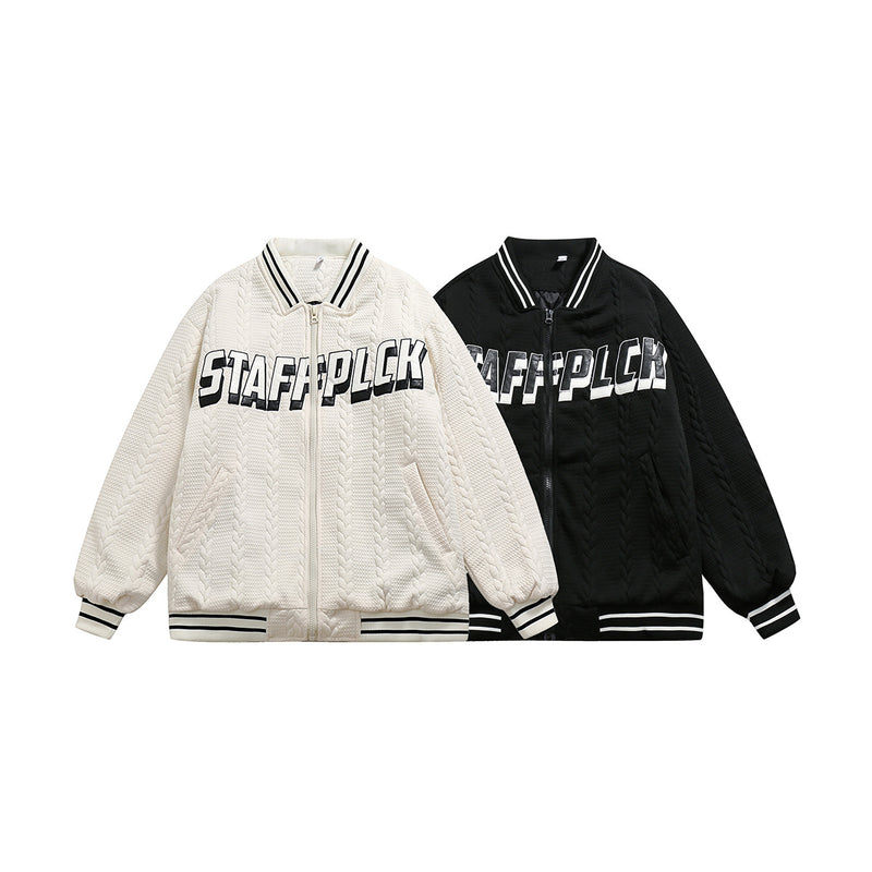 Unisex Jacket Winter Affixed Cloth Embroidered Cotton Jacket