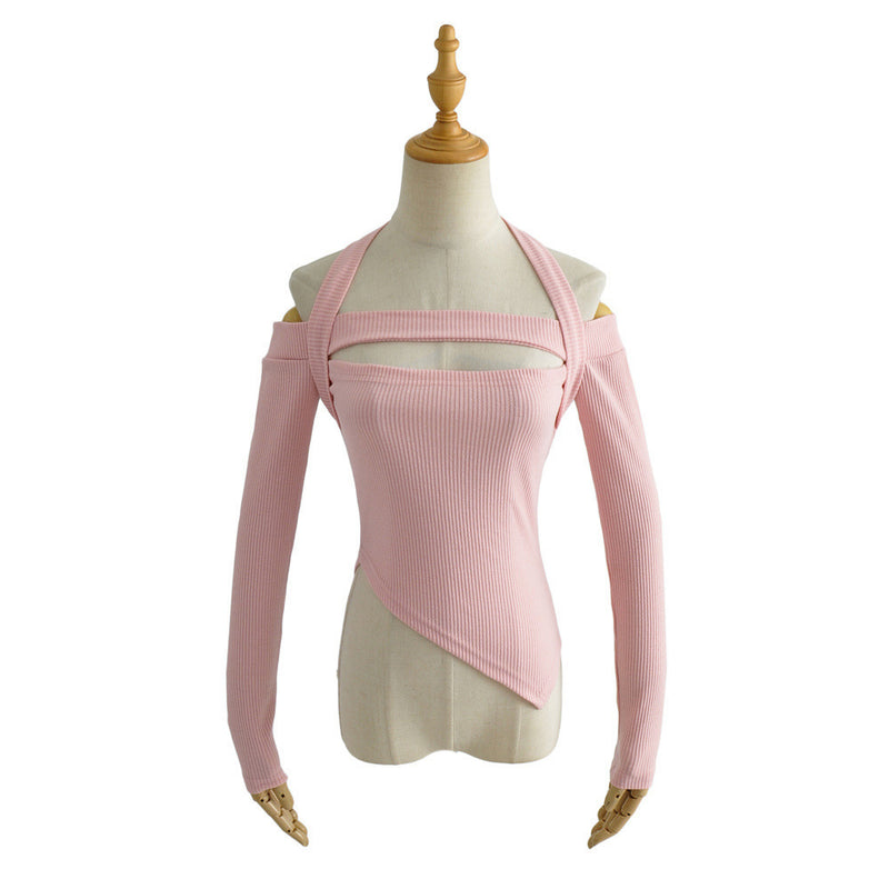 Women T-Shirt Long-Sleeved T-shirt Slim Bottoming Shirt