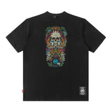 Men T Shirt Vintage Printed Spring and Summer Loose Short Sleeve T-shirt for Men and Women