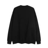 Men Hoodie Sweater Men's Autumn Loose Casual Letter Crew Neck