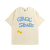 Men T Shirt Sweet Cool Embroidered Couple Casual All-Match Short-Sleeved T-shirt