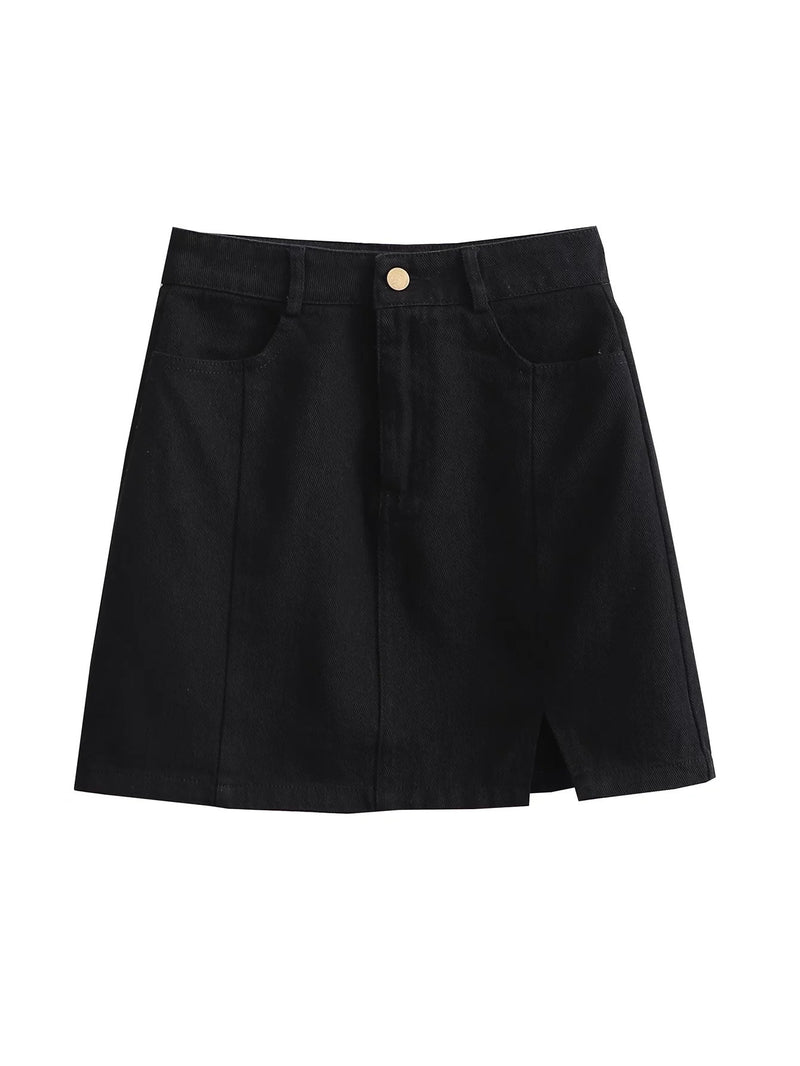 Women Skirt A- Line Sheath Denim Skirt Skirt