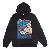 Men Hoodie Printed Personality Sweater Men's Loose Pullover Hooded Sweatshirt Autumn and Winter
