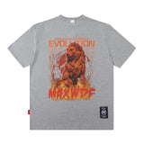 Men T Shirt Printed Short-Sleeved T-shirt Boys Casual Loose