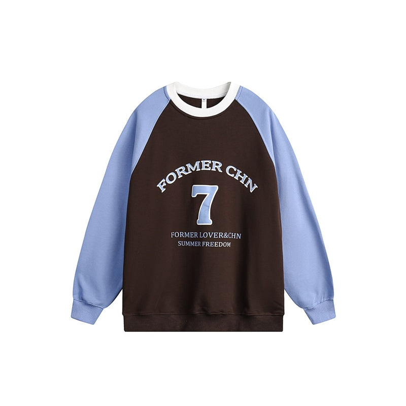 Unisex Hoodie Retro College Style Student Casual Sweatshirt Male and Female