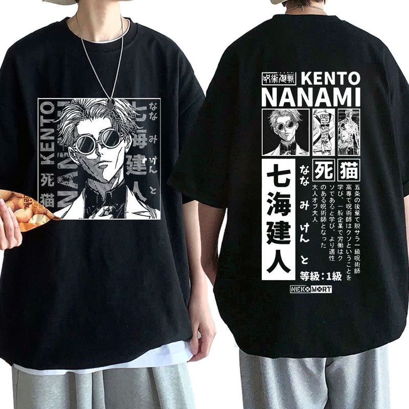 Anime Jujutsu Kaisen Nanami Kento Print T Shirt Men Women