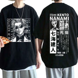 Anime Jujutsu Kaisen Nanami Kento Print T Shirt Men Women