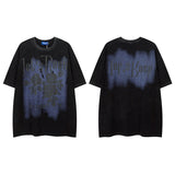 Men T Shirt Fashion Brand Dark Series Graffiti Short Sleeve T-shirt Hip Hop