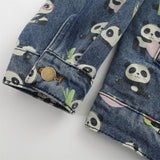 Men Denim Jacket Denim Shirt Coat Men's Contrast Color Lapels Jacket Spring and Autumn