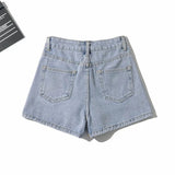 Women Skirt Summer High Waist Slim Fit Hip-Wrapped Short Denim Skirt