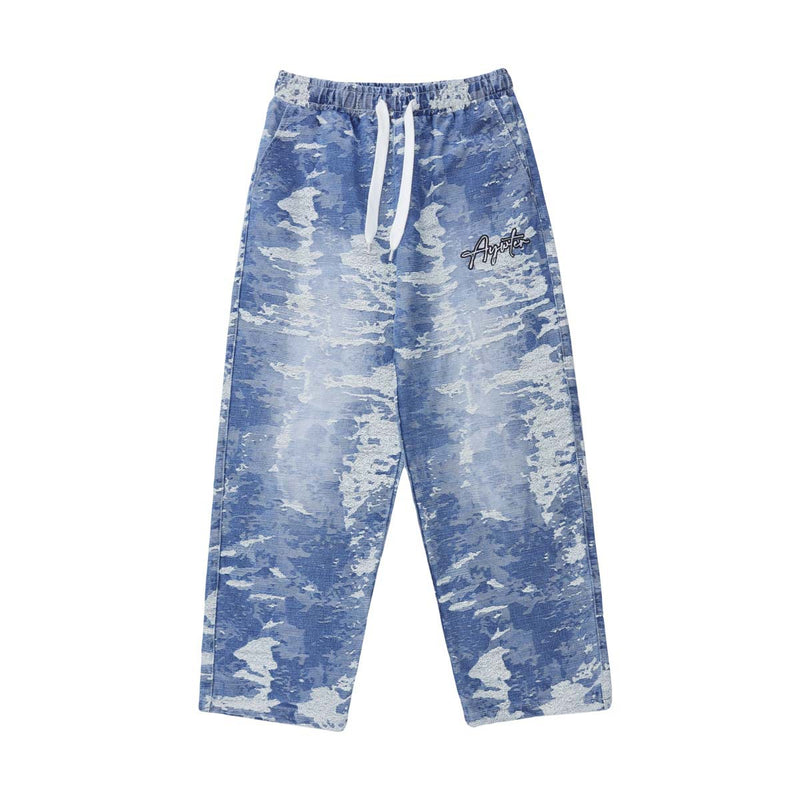 Unisex Pants Autumn Snowflake Casual Jeans