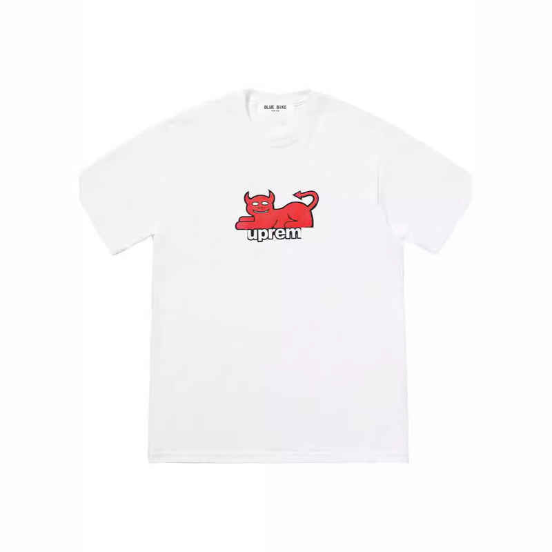 Men T-shirts 24SS Toy Machine Devil Cat Short Sleeve Men Monster Cat T-shirts
