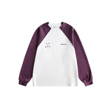 Unisex Hoodie Retro College Style round Neck Sweater for Men and Women Loose Couple