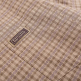 Men Long Sleeved T Shirt Plaid Long Sleeve Shirt Men's Loose Casual Spring and Autumn Lapel Shirt