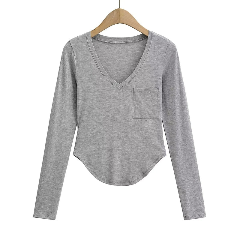 Women T-Shirt Long Sleeve T-shirt for Women Autumn Undershirt