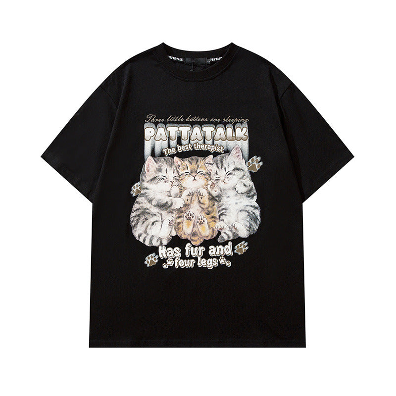 Men T Shirt Short-Sleeved T-shirt Men and Women Couple