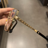 CHH Chrome Hearts Glasses Pure Titanium Square Ultra Light Myopia Glasses Frame