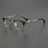 CHH Chrome Hearts Glasses Croxing pure titanium medium gold plate retro eyebrow wireframe