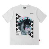 Men T Shirt Summer Letter Print Loose Short Sleeve T-shirt for Men and Women