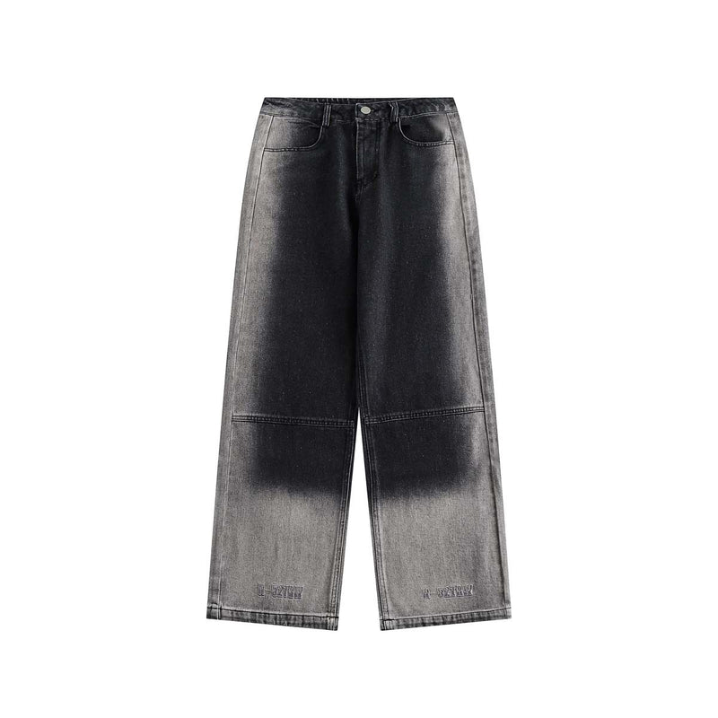 Unisex Pants Autumn Embroidery Denim Washable Pants