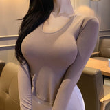 Women Long Sleeve Shirt Tight Long Sleeve