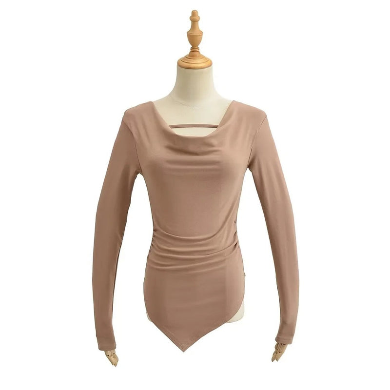 Women T-Shirt Long-Sleeved T-shirt Women's Bottoming Shirt Top