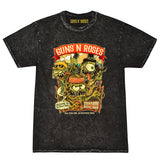 Guns N' Roses We're Back Retro Street Style Printed Washed