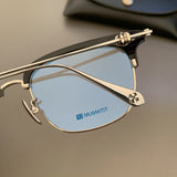CHH Chrome Hearts Glasses Ultra-light pure titanium silver half-frame myopia glasses frame