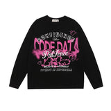 Men Long Sleeve Shirt Cartoon Long Sleeve Bottoming T-shirt Men and Women Vibe Style Couple's Tops Autumn