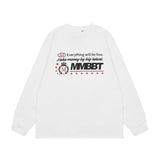 Men Long Sleeve Shirt Casual Long Sleeve Couple T-shirt Men and Women Hiphop Loose All-Match