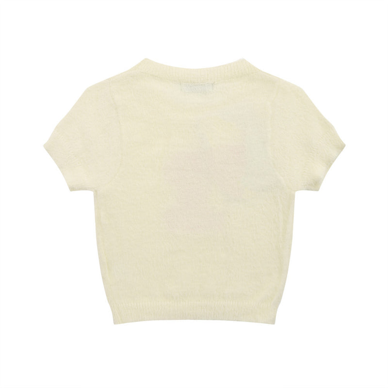 Women Sweater Short-Sleeved Sweater Women's Summer Casual round Neck Pullover