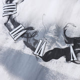 Men Long Sleeved T Shirt Letter Printed Long Sleeve Shirt Men's Spring and Autumn Leisure Loose Outer Shirt