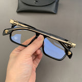 CHH Chrome Hearts Glasses Black Frame Plain Silver Versatile Personality Myopia Glasses Frame