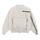 Men Cotton Padded Jacket Men's Casual Multi-Zip Coat Cotton Coat Loose Jacket