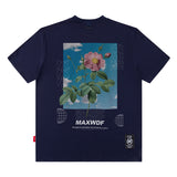 Men T Shirt Men's Short-Sleeved T-shirt Astronaut Astronaut Loose Short Sleeve